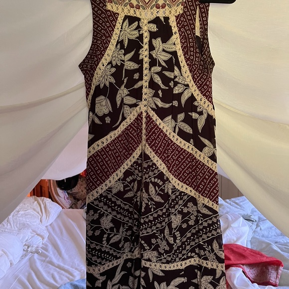 Anthropologie Floreat Floral Boho chic midi dress size 0 - Picture 6 of 7